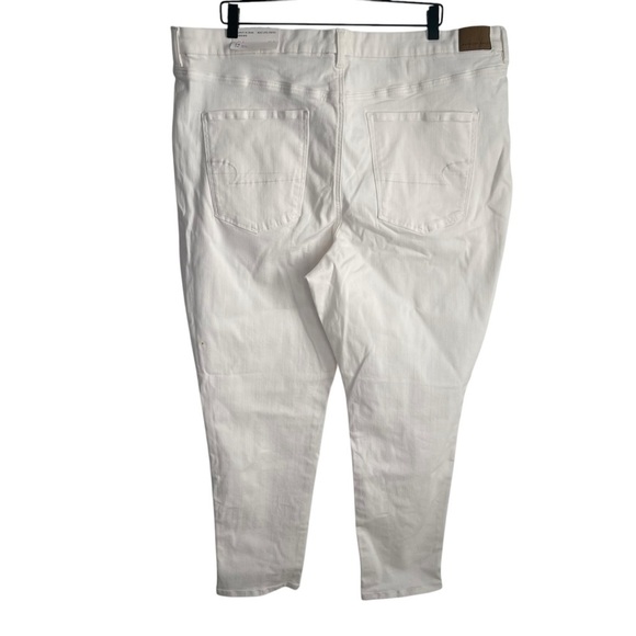 American Eagle jeans women’s white size 24 Curvy Hi-Rise  jeggings bright NWT - Picture 4 of 16